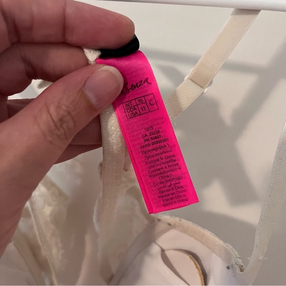 La Senza The Show Off Push Up Bra w Lace Overlay 32C White - Picture 6 of 13